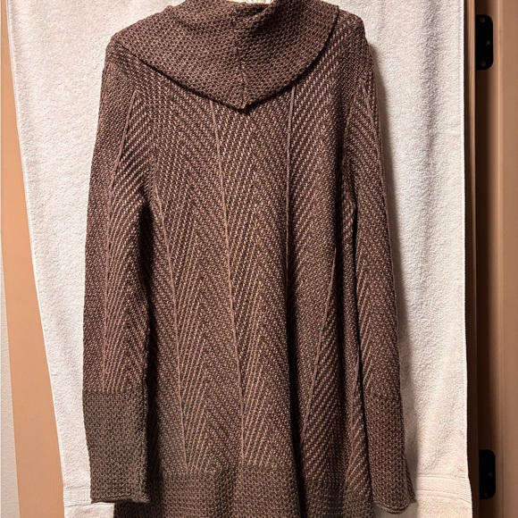 Cozy Brown Cowl Neck Sweater - Picture 5 of 5